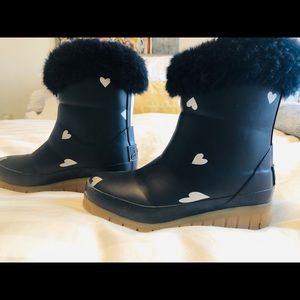 Joules rain/winter boots size 12 little girls